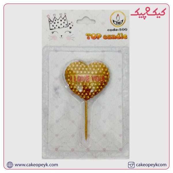 شمع قلب تکی