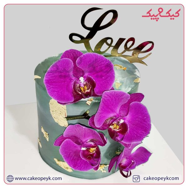 کیک تولد ارکیده